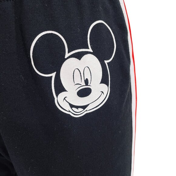 Disney Mickey Mouse Jogger Pants Black Red White Stripe Womens Plus 1X Lounge - Picture 5 of 8